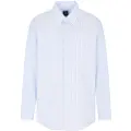 Armani Exchange AIX Armani Exchangetil mænd. XM001152AF16703F0024 Lang skjorte hvid (XS), Casual, Bomuld, Klassisk, Lange ærmer