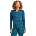 Icebreaker Merino 260 Tech Vertex Snow Grid Aop Langærmet Baselayer