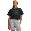 Under Armour Varsity Mix Heavyweight Crop T-shirt Med Korte ærmer