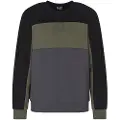 Emporio Armani EA7til mænd. 7M000943_AF10377 Train Athletic Colour Block Sweatshirt grøn (XXL), Casual, Bomuld