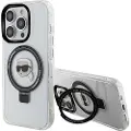 Karl Lagerfeld Klhmp15lhmrskhh Iphone 15 Pro 6.1 Biały Ring Stand Karl Head Telefonetui