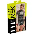 Kamasutoys Sexy - sort jakke til mænd med røde detaljer (sort) - M