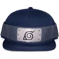Difuzed Naruto Shippuden Blå Snapback-kasket Med Logo