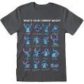 Heroes Inc Lilo & Stitch Stitch Emotions Charcoal T-shirt Med Korte ærmer