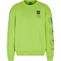 Emporio Armani EA7til mænd. 7M000977_AF17787 Logo Series fleece sweatshirt grøn (M), Casual, Bomuld, Lange ærmer