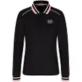 Emporio Armani EA7til kvinder. 7W000600_AF16807 Polo Golf Pro sort (XXL), Casual, Polyester, Lange ærmer