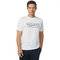 Hackett London Hackett Londontil mænd. HM5000030 Essential Box T-shirt hvid (M), Casual, Bomuld, Korte ærmer