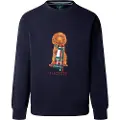 Hackett London Hackett Londontil mænd. HM5800015 Heritage Harry navy sweatshirt (XL), Casual, Bomuld, Blå