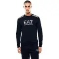 EA7 EA7til mænd. 7M001127_AF10377 Sweatshirt 7 Lines ASV navy (3XL), Casual, Bomuld, Lange ærmer, Blå