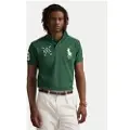 Ralph Lauren Polo Ralph Laurentil mænd. 710978082001 Custom Slim Fit poloshirt med Big Pony grøn (S), Casual, Bomuld, Korte ærmer