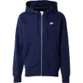 Nike Club Fleece-hættetrøje med lynlås til mænd - blå
