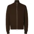 Selected Høj Hals Med Lynlås Strikket Cardigan