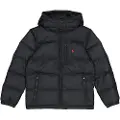 Ralph Lauren Polo Ralph Laurentil drenge. 323969861001 Ripstop-dunjakke med hætte, sort (10/12años=140/149cm), Casual, Genanvendt polister, Bæredygtig, b
