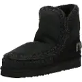 Mou Moutil kvinder. MU.FW101050A Ankelstøvler i læder Eskimo 18 Glitter Logo sort (36), 5-8 cm, Ingen, Casual