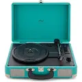 AVCOM Suitcase Turntable with Bluetooth Green
