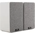 AVCOM 6" Bookshelf Speaker Pair White