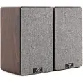 AVCOM 6" Bookshelf Speaker Pair Walnut