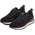 Hackett London Hackett Londontil mænd. HMS200028 Chad Sneakers i blødt læder navy (45), Fast, Blonder, Casual, Blå