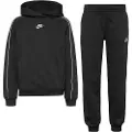 Nike Sportswear Club Fleece-tracksuit med hætte til større børn - sort