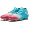 Puma FUTURE 8 ULTIMATE RE-CHARGE FG Football Boots Unisex, Shoes, Hero Blue/White/Sunset Pink, 47