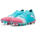 Puma FUTURE 8 MATCH RE-CHARGE FG/AG Football Boots Unisex, Shoes, Hero Blue/White/Sunset Pink, 43