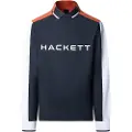 Hackett London Hackett Londontil mænd. HM5500008 Multi navy polo shirt (XXL), Casual, Sport, Bomuld, Lange ærmer, Blå