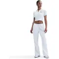 Nike Cropped NikeCourt Heritage-tennispolo med korte ærmer til kvinder - hvid