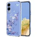 Mtp Products Samsung Galaxy S25 Edge TPU-cover med blomstermønster - Lilla