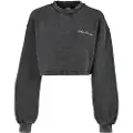 Urban Classics Cropped Small Embroidery Terry Sweatshirt
