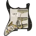 Fender Pre-Wired Strat Pickguard Pure Vintage 65 w/RWRP Midde Black