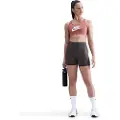 Nike Universa-cykelshorts (13 cm) med høj talje uden sømme foran til kvinder - grå