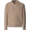 Hackett London Hackett Londontil mænd. HM7000076 Beige V-pullover i uld (XXL), Casual, Bomuld