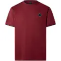 Hackett London Hackett Londontil mænd. HM5000037 T-shirt Hs Badge rødbrun (3XL), Casual, Bomuld, Korte ærmer