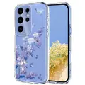Mtp Products Samsung Galaxy S25 Ultra TPU-cover med blomstermønster - Lilla