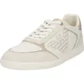 EA7 EA7unisex. 7X000405_AF19826 Heritage Eagle læder-sneakers i hvid (46), Økologisk læder, Sort, Fast, Blonder, Casual