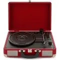 AVCOM Suitcase Turntable with Bluetooth Red