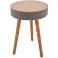 AVCOM Speaker Table with Bluetooth Oak