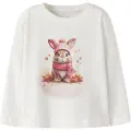 Name It Mini Printet Top Med Lange Ærmer