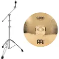 Meinl Classics Custom 16" Thin Crash & Heavy Duty Cymbal Boom Stand by Gear4music
