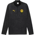 Puma Borussia Dortmund Pre-match Quarter-Zip Top Men, Sport, Black/Yellow Sizzle, S