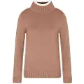Emporio Armani EA7til kvinder. 7W000698_AF17576 Apres Ski trøje brun (M), Casual, Bomuld, Akryl, Lange ærmer