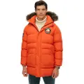 Superdry Superdrytil mænd. M5012208A Parka Everest orange (L), Casual, Genanvendt polister, Bæredygtig