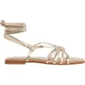 Pepe Jeans Pepe Jeanstil kvinder. PLS90696 Sandaler Frida Metal guld (39), Guldfarvet, Fast, Blonder, Casual, Party