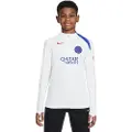 Nike Maskinstrikket Paris Saint-Germain Strike Third Nike Dri-FIT Total 90-fodboldtræningstrøje til større børn - hvid