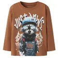 Name It Mini Normal Pasform Top Med Lange Ærmer