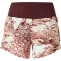 Nike Trail Dri-FIT-løbeshorts med mellemhøj talje og indershorts (10 cm) til kvinder - rød