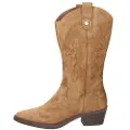 Xti Xtitil kvinder. 14339302-CAMEL Damestøvle 143393 brun (40), Læder, 3-5 cm, Lynlås, Casual