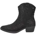 Xti Xtitil kvinder. 14311601-NEGRO Ankelstøvler i læder 143116 sort (36), 3-5 cm, Ruskind, Lynlås, Casual