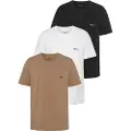 Hugo Boss BOSStil mænd. 50475284 Pakke med 3 veste (L), Sort, Hvid, Brun, Afslappet, Bomuld, Korte ærmer