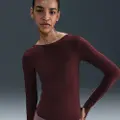 Nike Langærmet Nike Zenvy Dri-FIT-top til kvinder - rød